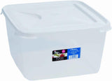 Wham Clear Square Rectangular Food Storage Container Boxes With Lid 2L - 15L