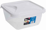 Wham Clear Square Rectangular Food Storage Container Boxes With Lid 2L - 15L