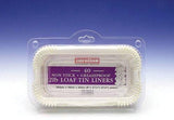 Caroline Loaf Tin Liners (24) 2lb | Fits 2lb Loaf Tins for Baking | Non-Stick Bread Tins | Baking Paper Compatible with Conventional Ovens,Air Fryer, Microwaves, | Ideal for Home Use, Catering