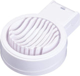 KitchenCraft Egg Slicer, Multifunctional Egg Cutter, Plastic with Stainless Steel Wire, 12 x 9 x 4 cm, White