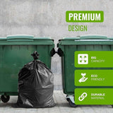 Heavy Duty Wheelie Bin Liners Strong 240L Refuse Sacks Rubbish Bag Black