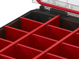 Keter Half Storage Organiser Box For Screws Nails Nuts Craft Carry Case Tool Box