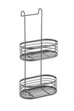 Over Shower Caddy Grey 2 Tier Hanging Screen Caddy Basket Storage Bathroom Rack