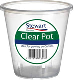 Stewart Clear Orchid Plants Pots Plastic Garden Flowers Planter 11cm / 13cm
