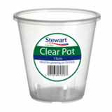 Stewart Clear Orchid Plants Pots Plastic Garden Flowers Planter 11cm / 13cm