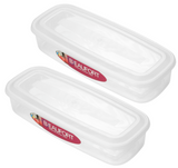 Beaufort Oblong Bacon Container Storage Box Tub With Lid Microwave Safe 1L