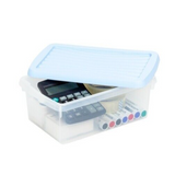 Wham Handy Storage Stackable Boxes With Lids Set Of 4 3.5L 2 Assorted Colours