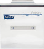 Bacofoil Safeloc Double Seal Freezer Food Bags 17cm x 17cm 216 Small Bags for Kitchen, Food Storage Container for Cooking & Meal Prep, Utensils