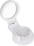 KitchenCraft Egg Slicer, Multifunctional Egg Cutter, Plastic with Stainless Steel Wire, 12 x 9 x 4 cm, White