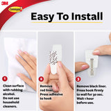 Command Kitchen Utensil Hooks with Command Adhesive Strips - Small, White