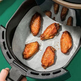 Sealapack Disposable Air Fryer Liners Square, Round 40 Pack Mess-Free Cooking, Non-Sticky – Perfect for Baking, Roasting & Reheating a variety of foods – 20cm
