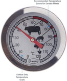 Brannan Meat Thermometer Easy to Read Dial Food Probe For Use in Kitchen Air Fryer Oven Cooking For Food