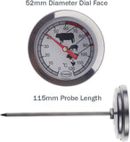 Brannan Meat Thermometer Easy to Read Dial Food Probe For Use in Kitchen Air Fryer Oven Cooking For Food