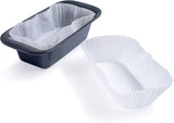 Caroline Loaf Tin Liners (24) 2lb | Fits 2lb Loaf Tins for Baking | Non-Stick Bread Tins | Baking Paper Compatible with Conventional Ovens,Air Fryer, Microwaves, | Ideal for Home Use, Catering