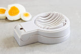 KitchenCraft Egg Slicer, Multifunctional Egg Cutter, Plastic with Stainless Steel Wire, 12 x 9 x 4 cm, White