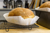 Caroline Loaf Tin Liners (24) 2lb | Fits 2lb Loaf Tins for Baking | Non-Stick Bread Tins | Baking Paper Compatible with Conventional Ovens,Air Fryer, Microwaves, | Ideal for Home Use, Catering