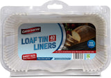Caroline Loaf Tin Liners (24) 2lb | Fits 2lb Loaf Tins for Baking | Non-Stick Bread Tins | Baking Paper Compatible with Conventional Ovens,Air Fryer, Microwaves, | Ideal for Home Use, Catering