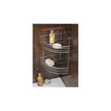 SupaHome Bath Corner Shelf Chrome Plated Shower Caddy Storage Shelf Basket Rack Run Resistant 2-Tier