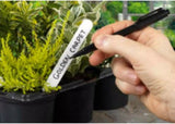2x Garden Marker Pen Ambassador Black Fine Tip Permanent Waterproof