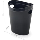 Addis Plastic Waste Paper Bathroom Bedroom Office Trash Bin, 12 ltr