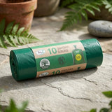 GARDEN WASTE TIE HANDLE SACK BAGS EXTRA STRONG GARDEN GREEN RUBBISH BIN BAG 50L