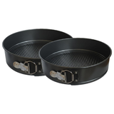 Non Stick Springform Cake Tins 8", 9" & 10" – Round Leakproof Cake Baking Pans with Removable Base, Non-Stick Cheesecake & Cake Mould for Baking