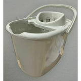 15 Liter Mop Bucket with Wringer, Classic Plastic Bucket with Side Lip for Easy Pouring, Floor Bucket with Carry Handle – Ideal for General and Small Area Cleaning Solution