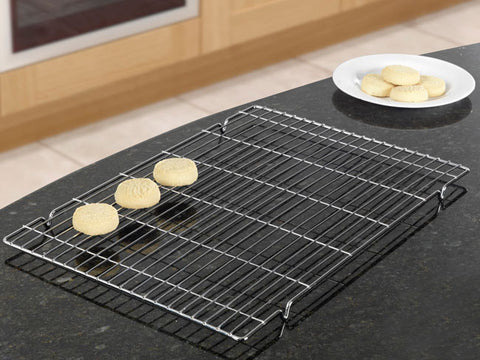 SupaHome Cooling Tray Rack 18" Stainless Steel Wire Grill Rack for Oven Roasting Baking Cooking Grilling, Fit Large Baking Tray