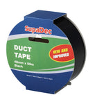 SupaDec 48mm x 50m Duct Tape Black, Silver, White