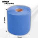 Centrefeed Blue White Rolls 2ply Embossed Kitchen Hand Wipes Paper Towels Tissue