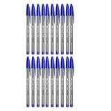 BIC Cristal Medium BallPoint Pens Smudge-free 1.0MM Biros Blue Pen Office