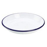 Falcon Traditional Genuine Enamel Rice / Pasta Deep Plate White 18cm - 24cm