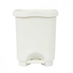Tontarelli White Pedal Bin 8L Foot Pedal Dustbin | Trash Can/Garbage Waste Bin | Rubbish with Lids Used for Home Office, Hospitals Garbage management, Bathroom or Outdoor