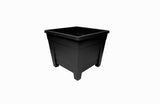 Garden Plant Square Plastic Pot Flower Planter Indoor Outdoor Container Pack Of 2 Ebony & Terracotta 27 - 38cm