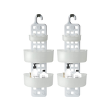 Adjustable Plastic Hanging Shower Caddy - Slate