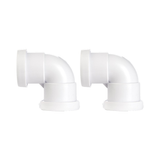 MaKe Push-fit 90° Plastic Bend 40mm, White