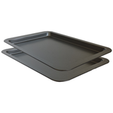 12 Inch Non-Stick Baking Sheet Set – Oven Baking Tray for Cookies, Biscuits & Roasting, Durable Carbon Steel Non Stick Oven Tray