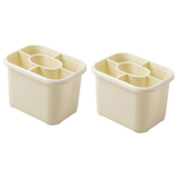 Addis Cutlery Drainer Plastic Kitchen Organiser With Removable Compartment Linen