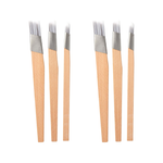 Harris Seriously Good Fitch Paint Brushes Pack Of 3 Cutting In & Control Hobby & Craft 0.5", 0.75", 1, Brown