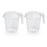 Addis Measuring & Mixing Kitchen Jug With Handle 1000ml Clear Plastic 1Litre