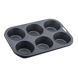 6 Cup Deep Muffin Pan - Non-Stick - 32cm Easy to Clean