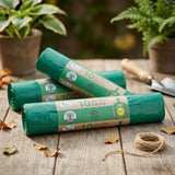 GARDEN WASTE TIE HANDLE SACK BAGS EXTRA STRONG GARDEN GREEN RUBBISH BIN BAG 50L
