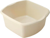 Addis 8 Litre Small Rectangular Bowl, Linen Cream, Light Beige