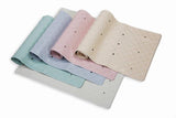 Blue Canyon Rubber Bath Mat 34x74 strong grip non slip adds style and colour to the bath - White, Cream