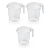 Addis Measuring & Mixing Kitchen Jug With Handle 1000ml Clear Plastic 1Litre