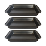 Non-Stick Deep Roasting Tin 14 x 9 Inch Baking Tray – Carbon Steel Roaster Pan for Oven Cooking, Roasting Meat, Vegetables, Lasagna & Everyday Cooking