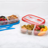 Heat & Eat Lunch Box With Cutlery Assorted Colours