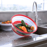 Pendeford Collapsible Plate Cover and Colander Dual Function Space Saving Design