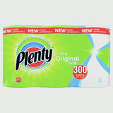 Plenty The Original One Triple Pack Kitchen Roll White 300 Sheets Per Pack  2 ply Sheets Paper Towels Sheets