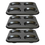 4-Cup Yorkshire Pudding Tray - Non-Stick Coating Carbon Steel Baking Pan –  Oven Tray Ideal for Yorkshire Puddings, Muffins, Cupcakes & Mini Cakes